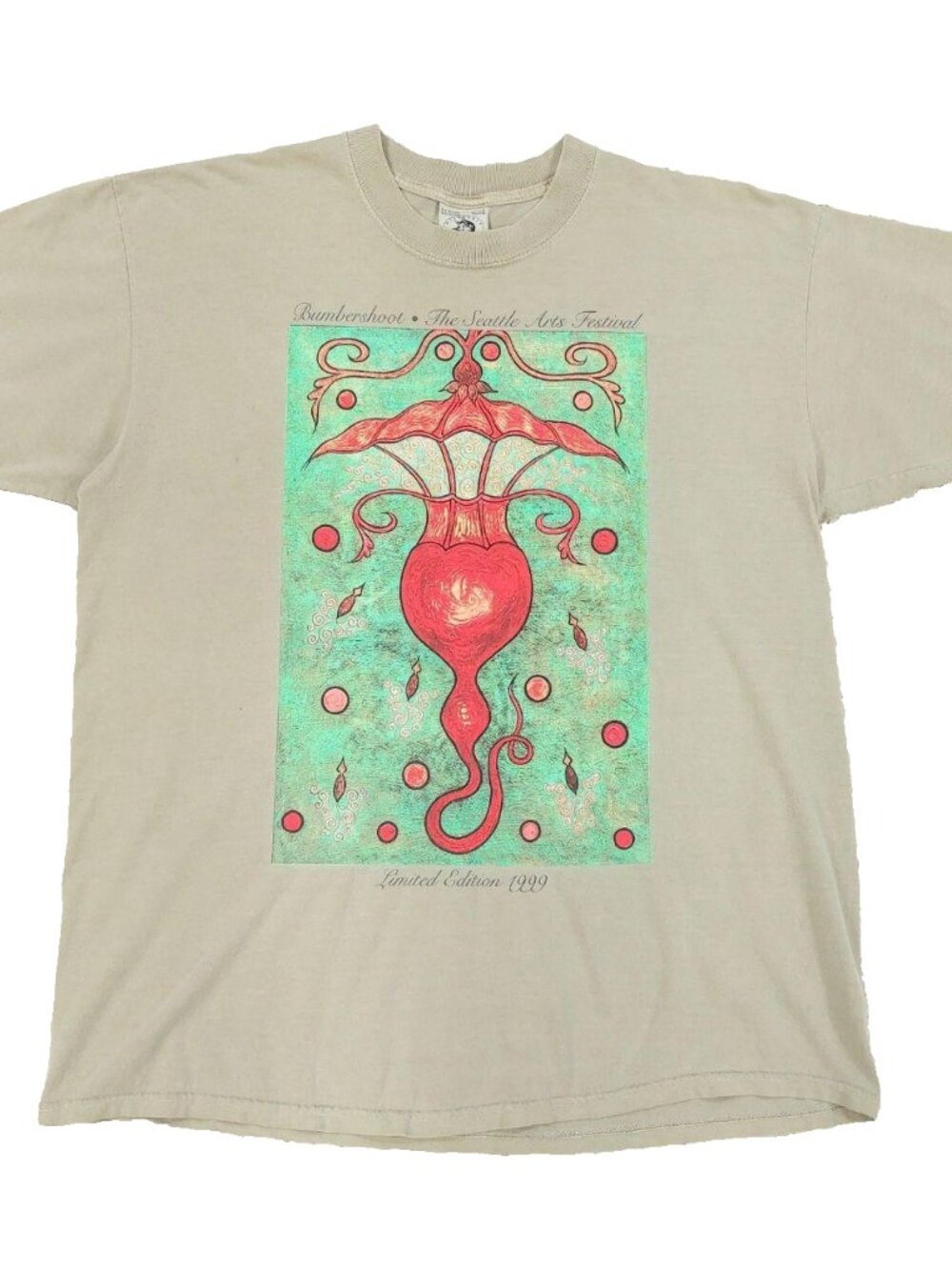 Vintage 1999 Bumbershoot Festival T-Shirt, Men's XL, 90s Seattle Music and Arts
